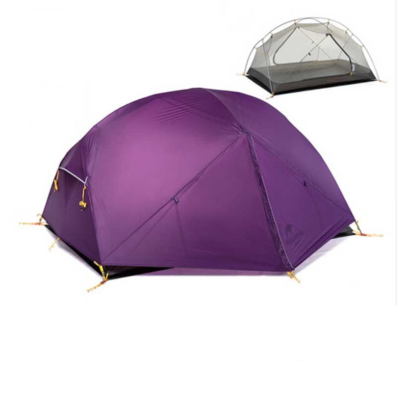 Палатка Naturehike Mongar Ultralight 2(20D) (Фиолетовый)