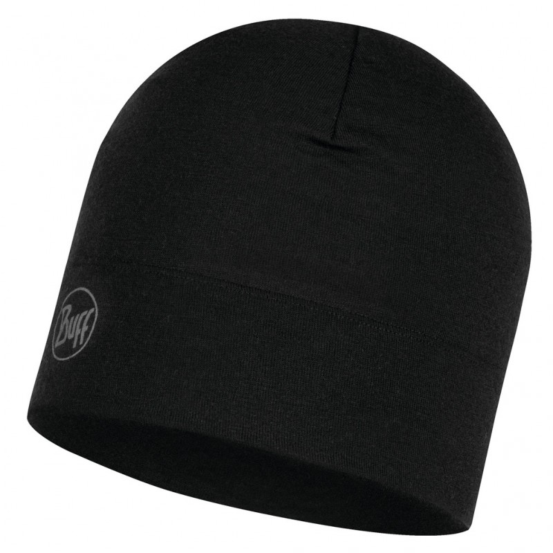 Шапка Buff Midweight Merino Wool Hat Solid Black 118006 (Uni)