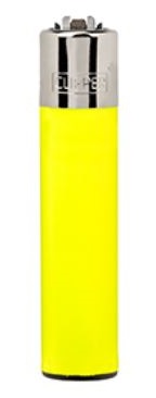 Зажигалка кремниевая пластиковая Clipper CP11RH (Желтый)